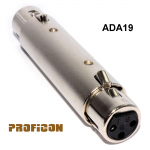 Proficon ADA19 adaptor XLR διπλό θηλυκό
